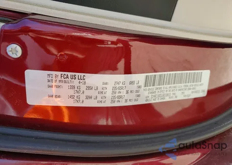 2018 Chrysler Pacifica Touring L из США, поврежденный, VIN 2C4RC1BG5JR218019